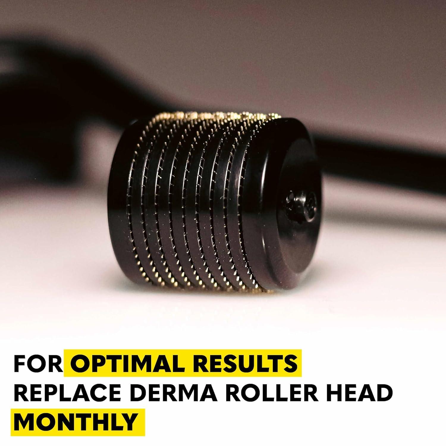 image:imageBeard Club Premium Derma Roller amp Beard Growth Oil Microneedling Roller with 540 Titanium Microneedles for Face Body and Scalp Beard Roller with Sandalwood amp Cedar Beard OilPremium Derma Head
