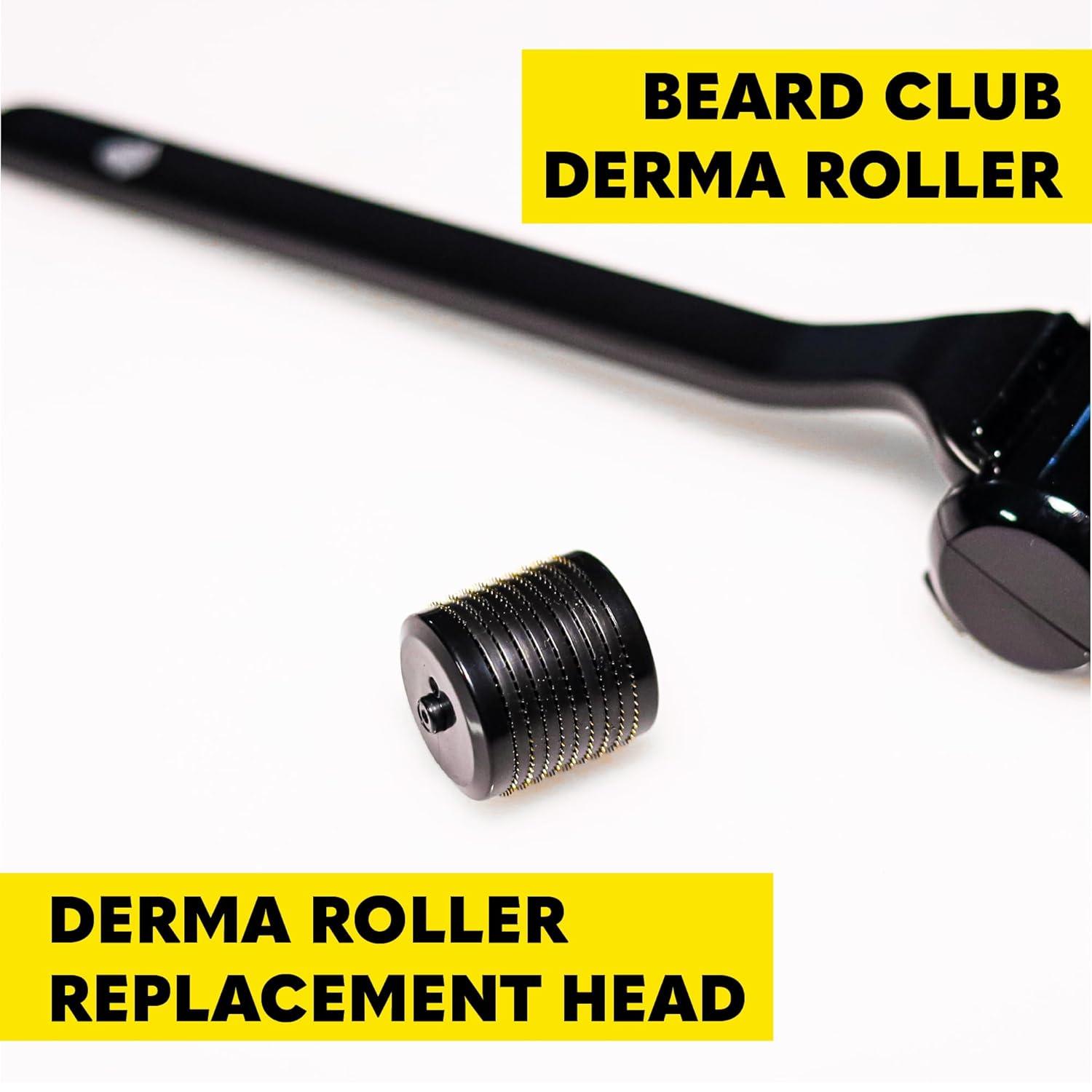 image:imageBeard Club Premium Derma Roller amp Beard Growth Oil Microneedling Roller with 540 Titanium Microneedles for Face Body and Scalp Beard Roller with Sandalwood amp Cedar Beard OilPremium Derma Head
