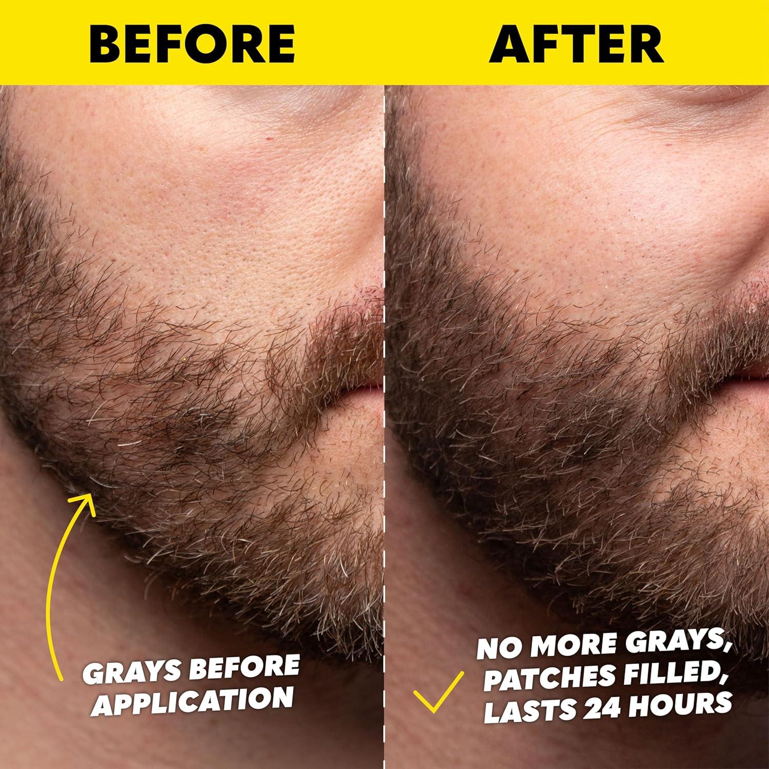 image:imageThe Beard Club 1 Day Temporary Beard Dye for Men Medium Brown Beard Mustache amp Eyebrow Color for a Fuller WellDefined Look Water amp Sweat Resistant Up to 30 Applications 03 fl ozDark Brown