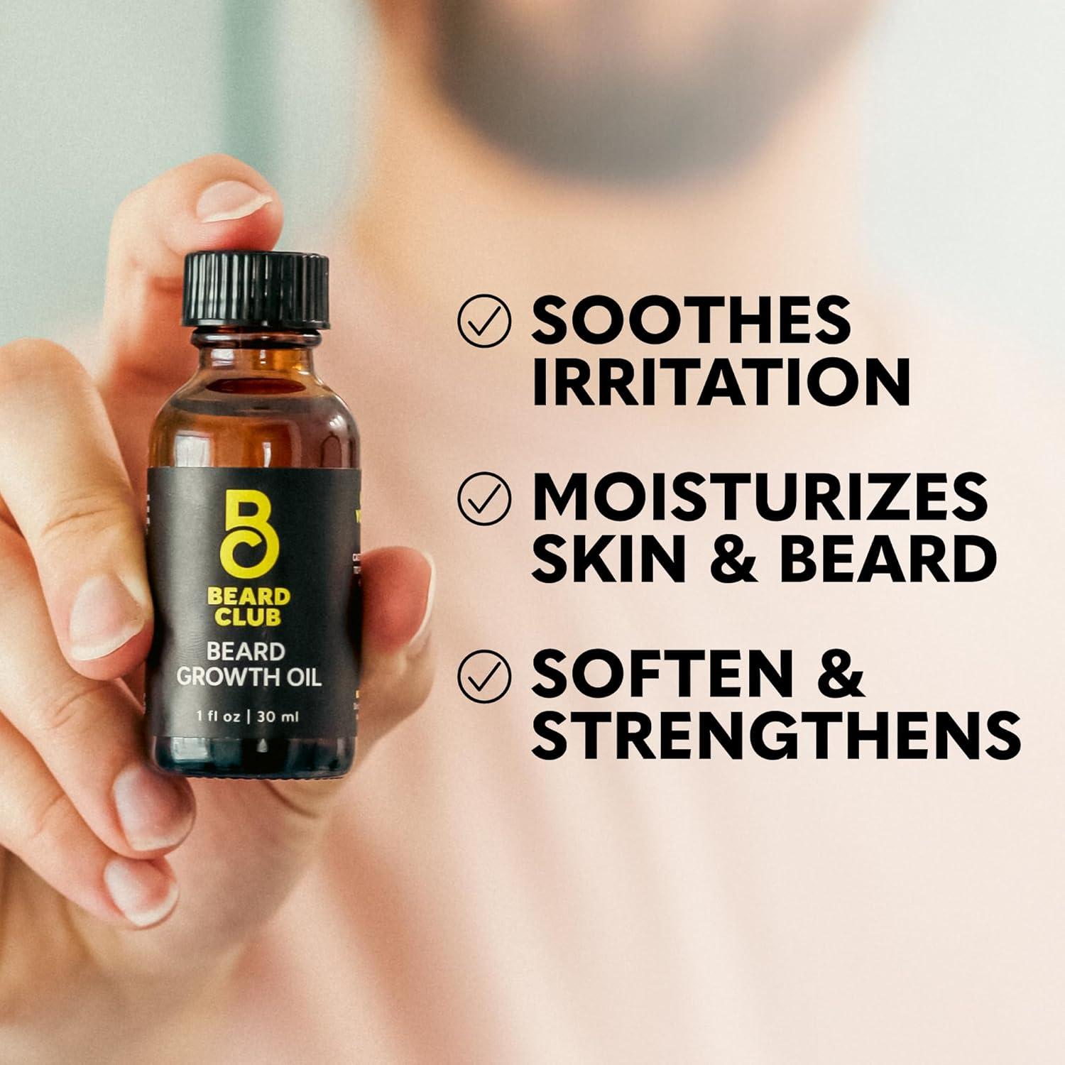 image:imageThe Beard Club Advanced Beard Growth Kit Derma Roller Growth Oil Vitamins and Vitamin Spray Shampoo and Boar Bristle Brush Gift Set CedarAdvanced Beard Growth Kit
