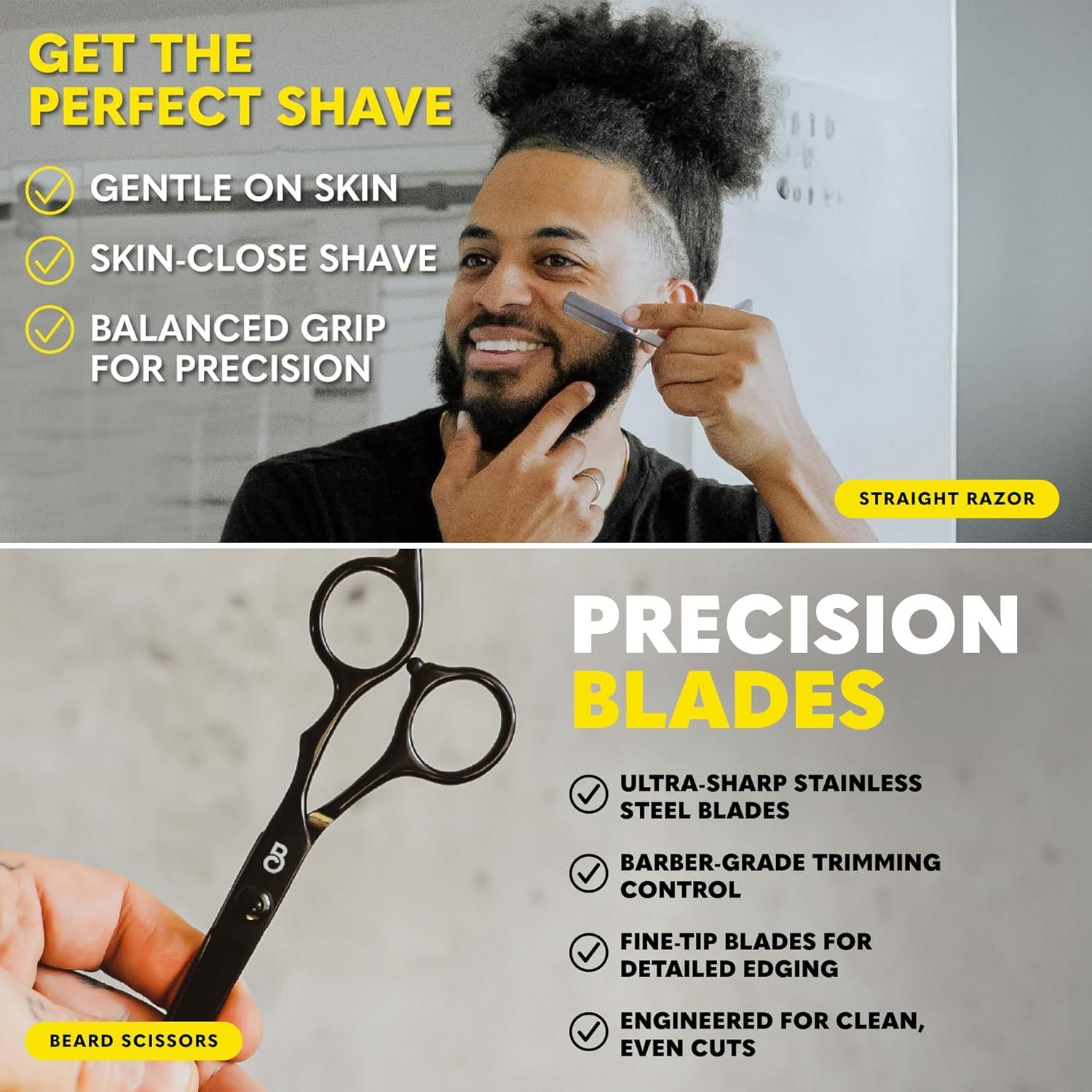 image:imageThe Beard Club Advanced Beard Growth Kit Derma Roller Growth Oil Vitamins and Vitamin Spray Shampoo and Boar Bristle Brush Gift Set CedarTitanium Beard Growth Kit