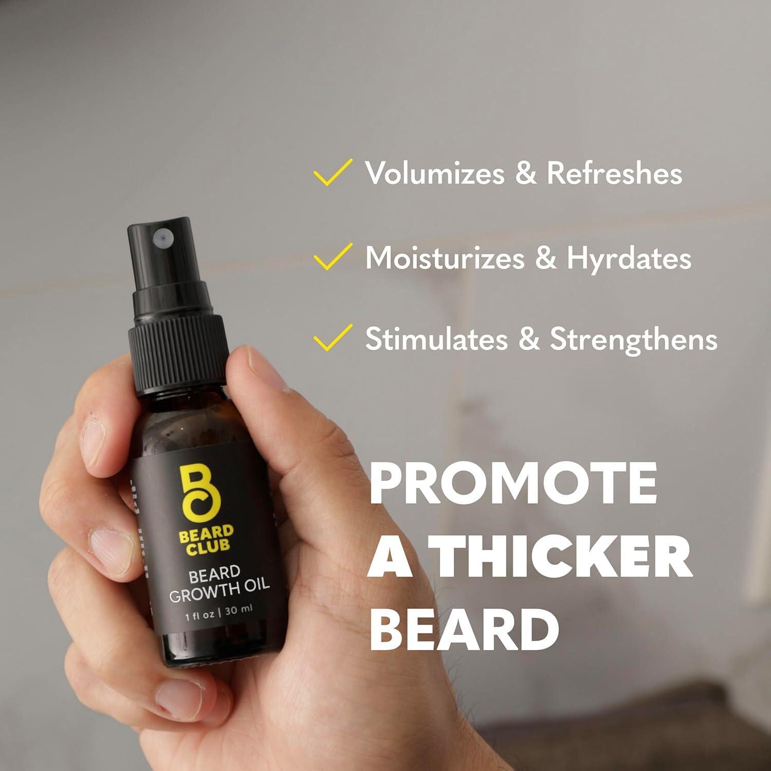 image:imageThe Beard Club Biotin Beard Growth Oil Vitamin Spray for Facial Hair Growth Natural Formula for Fuller Thicker Beard EasytoUse Nourishing amp Soothing for All Beard Types amp SkinBeard Growth Spray