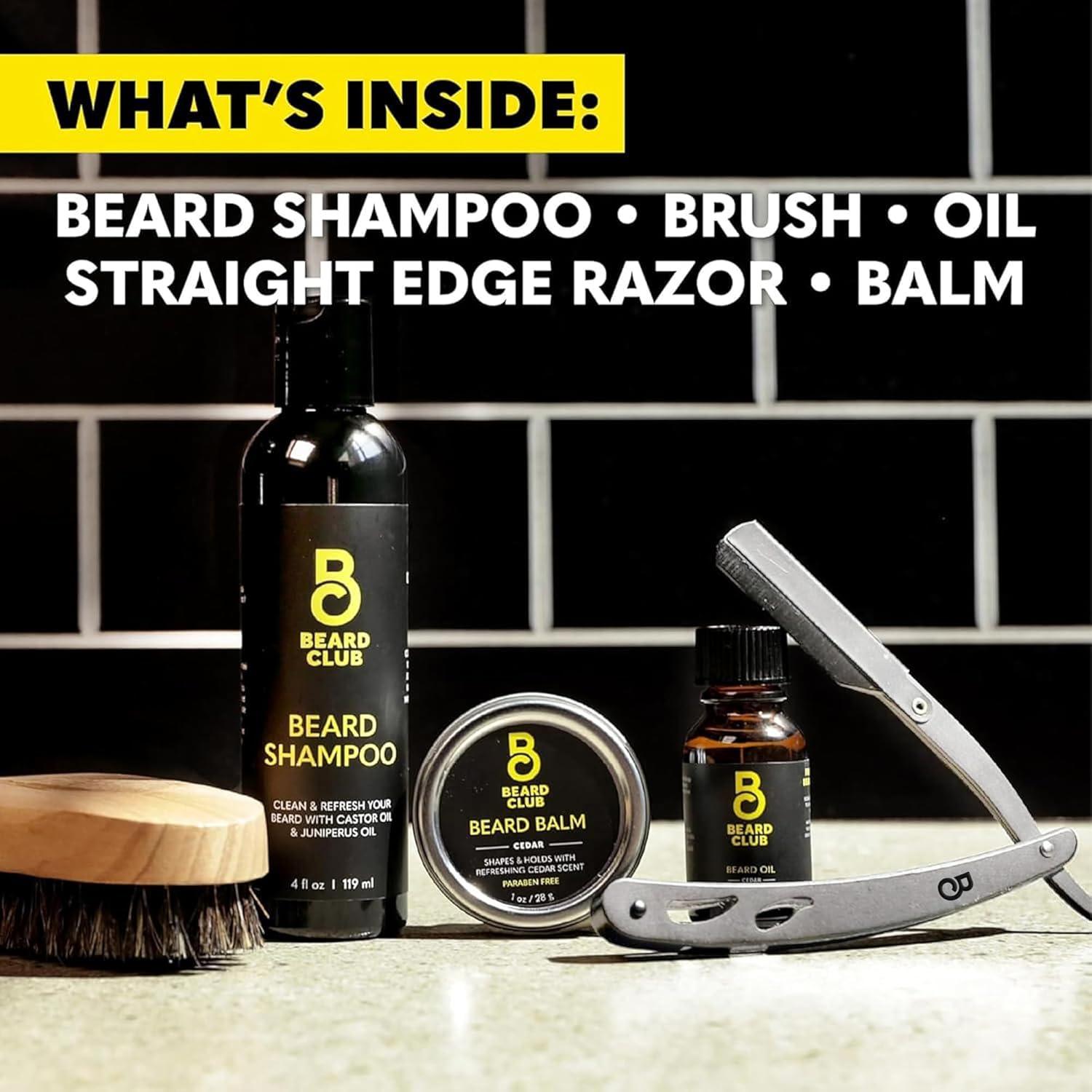 image:imageThe Beard Club Brush Comb and Scissors Grooming Kit for Mens Beards and Mustaches Gift SetBeard Care Kit