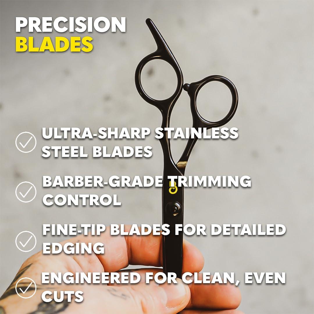 image:imageThe Beard Club Brush Comb and Scissors Grooming Kit for Mens Beards and Mustaches Gift SetBeard Trimming Kit