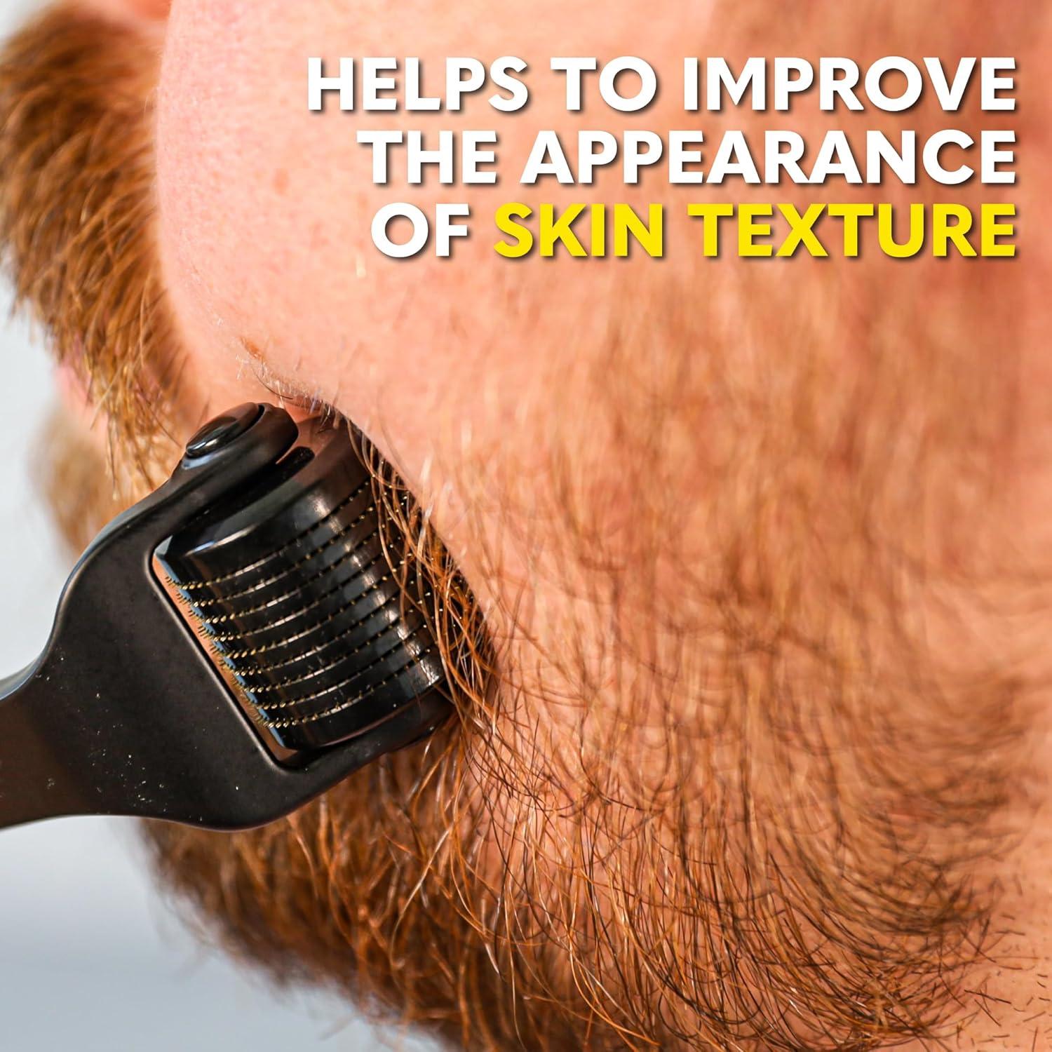 image:imageThe Beard Club Derma Roller for Face Body and Scalp Microneedling for Men and Women with 540 Titanium Microneedles Beard Roller amp Micro Needling Scalp Hair Silver amp BlackPremium Derma Roller