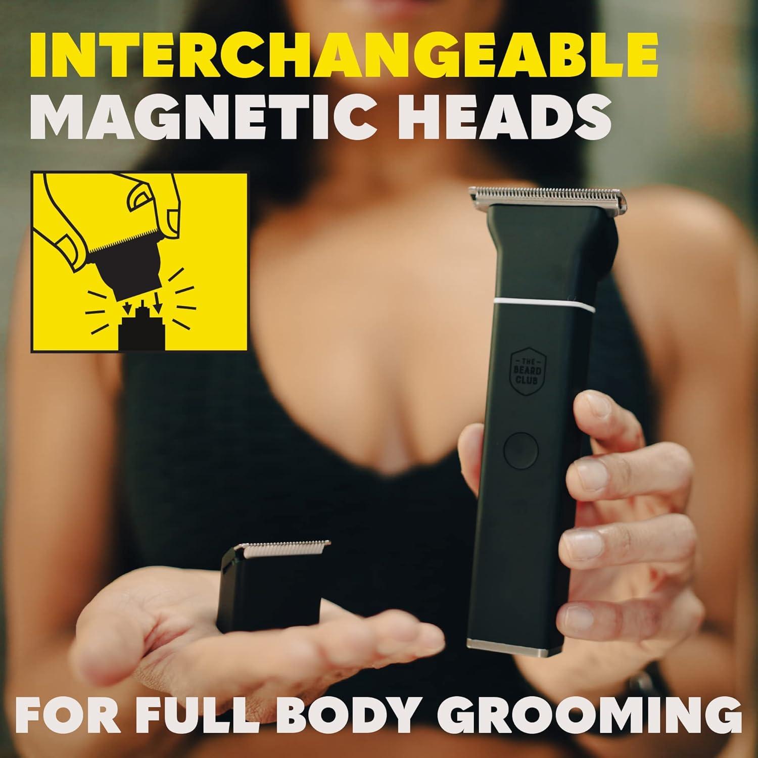 image:imageThe Beard Club PT45 Beard Trimmer for Men amp BTZero Body and Groin Trimmer for Men Electric Cordless Rechargeable Powerful 7000 RPM Motor Trimmers for All Your Grooming Needs Gift Kit Bundle