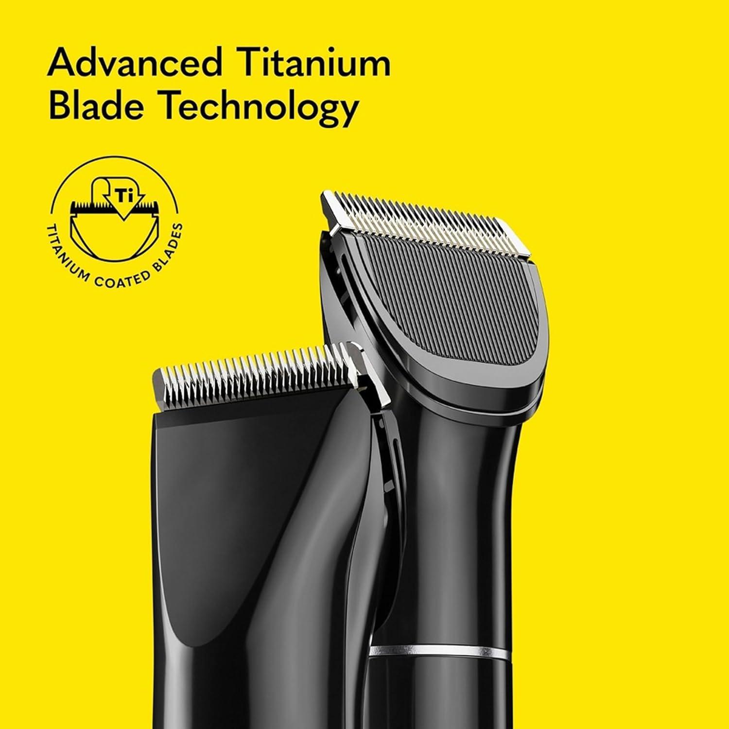 image:imageThe Beard Club Pro Beard Trimmer for Men Professional Mens Hair Trimmer for Barbers Electric Cordless Rechargeable High Power 13000 RPM 10 Guides Taper Lever Diamond Like Carbon BladesBeard Trimmer