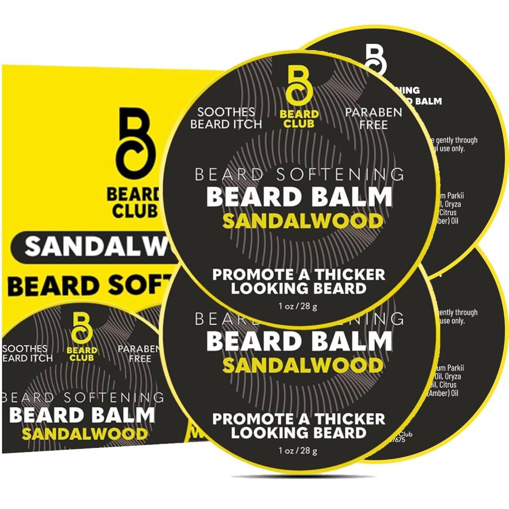 image:imageThe Beard Club Sandalwood Beard Butter  Mens LeaveIn Conditioning Balm Softener and Moisturizer for Styling and Care  2ozSandalwood Beard Balm  2PK