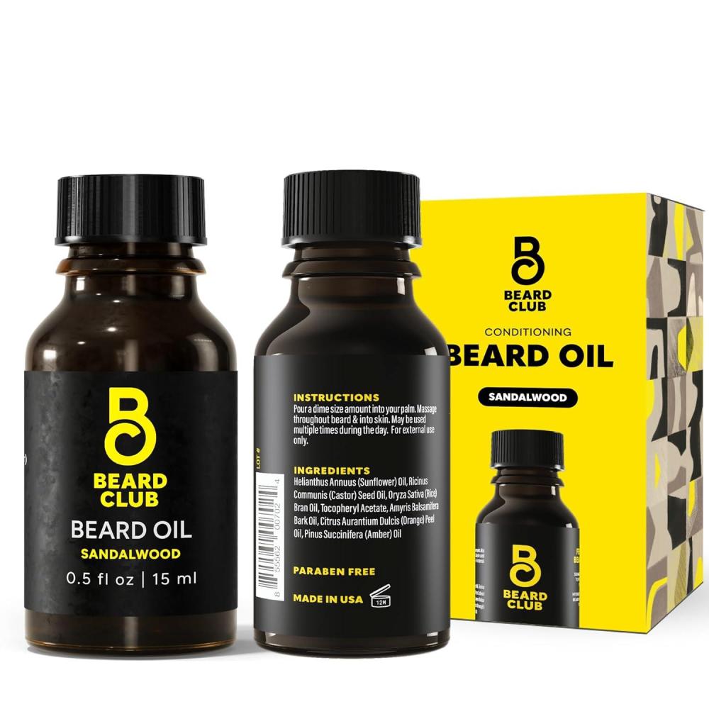 image:imageThe Beard Club Sandalwood Beard Butter  Mens LeaveIn Conditioning Balm Softener and Moisturizer for Styling and Care  2ozSandalwood Beard Oil