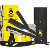 Premium Black Straight Razor