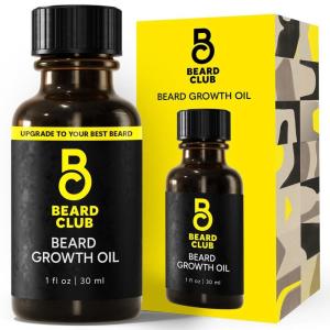 The Beard Club Biotin Beard Growth Oil Vitamin Spray for Facial Hair Growth – Natural Formula for Fuller, Thicker Beard, Easy-to-Use, Nourishing & Soothing for All Beard Types & Skin(Beard Growth Oil)